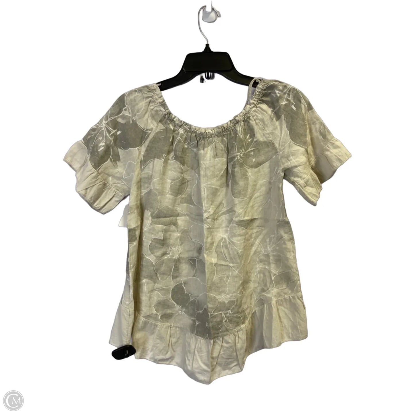 Top Short Sleeve By Terzo Millennio In Taupe, Size: S