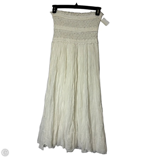 Dress Casual Midi By Free People In Cream, Size: L