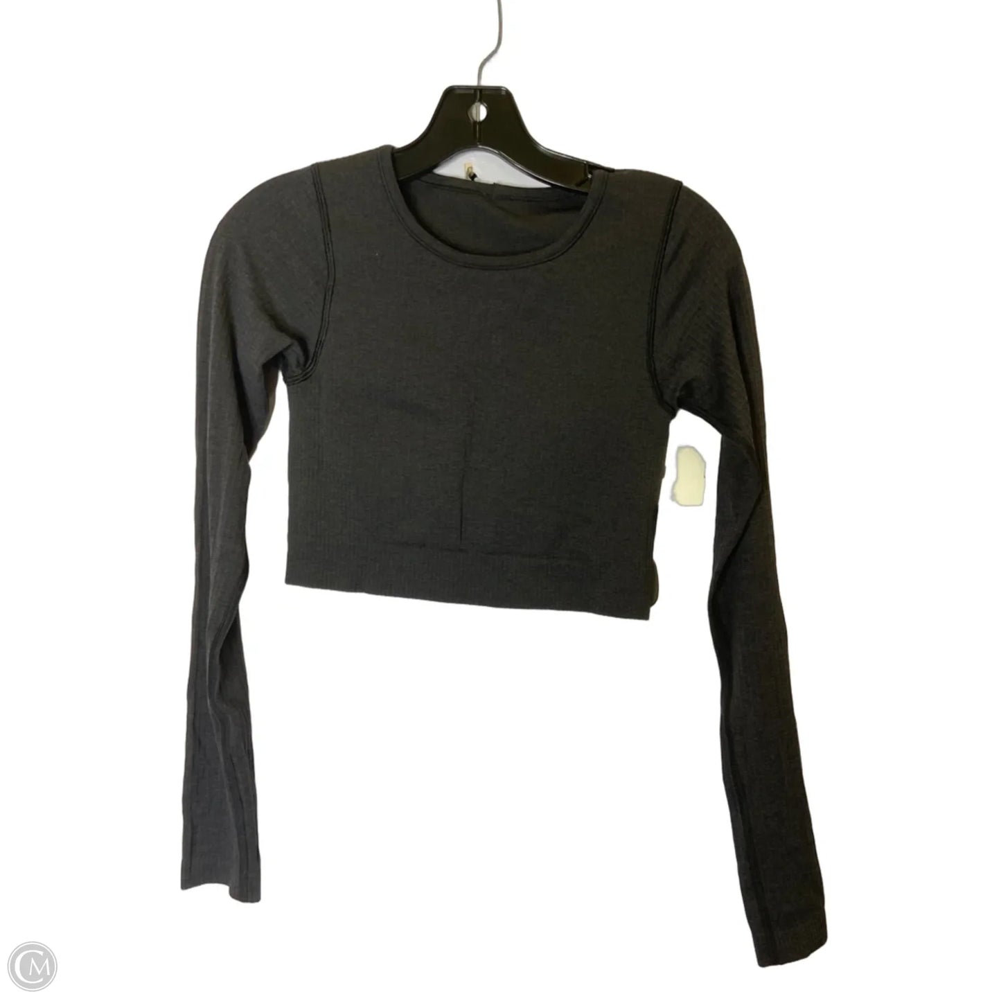 Athletic Top Longsleeve By Lululemon In Black, Size: 4