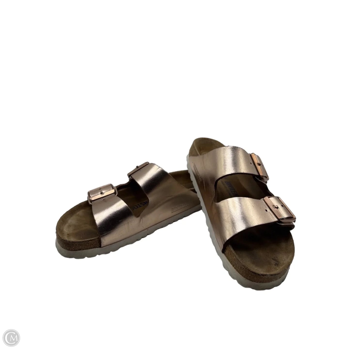 Sandals Flats By Birkenstock In Rose Gold, Size: 7