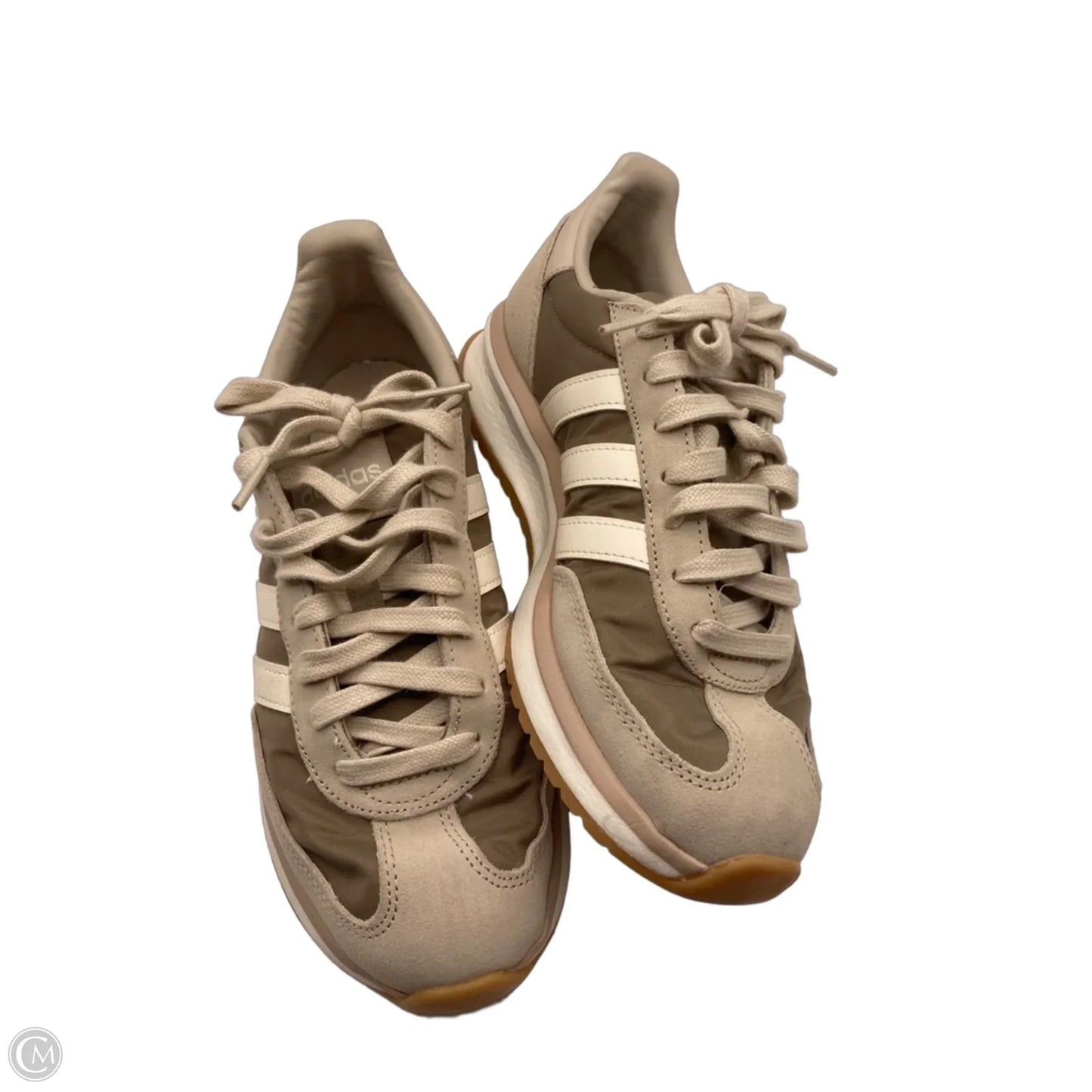 Shoes Sneakers By Adidas In Cream, Size: 8