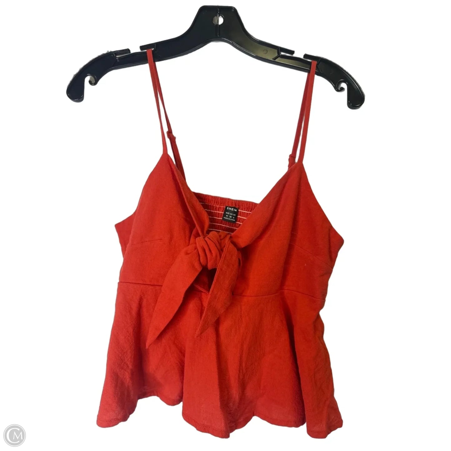 Top Sleeveless By Shein In Red, Size: M