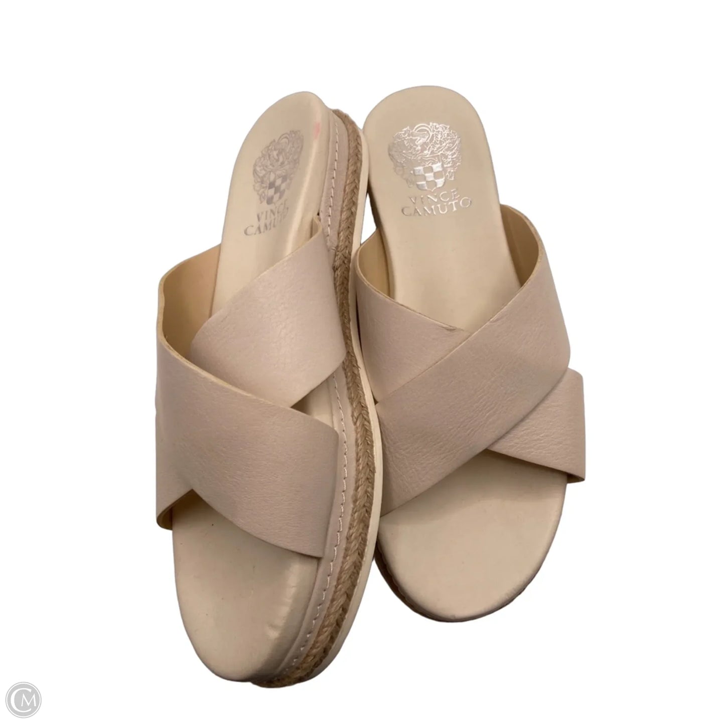 Sandals Flats By Vince Camuto In Cream, Size: 6.5
