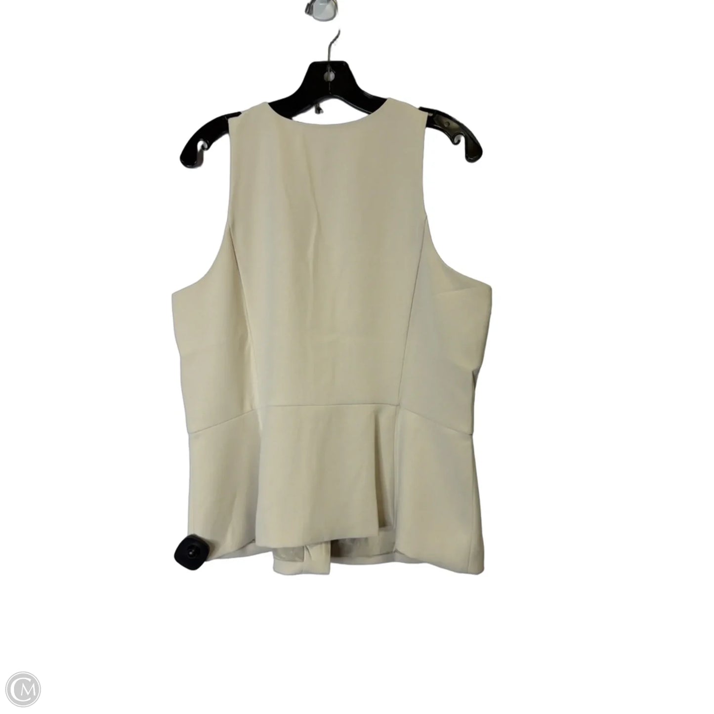 Top Sleeveless By Loft In Cream, Size: L