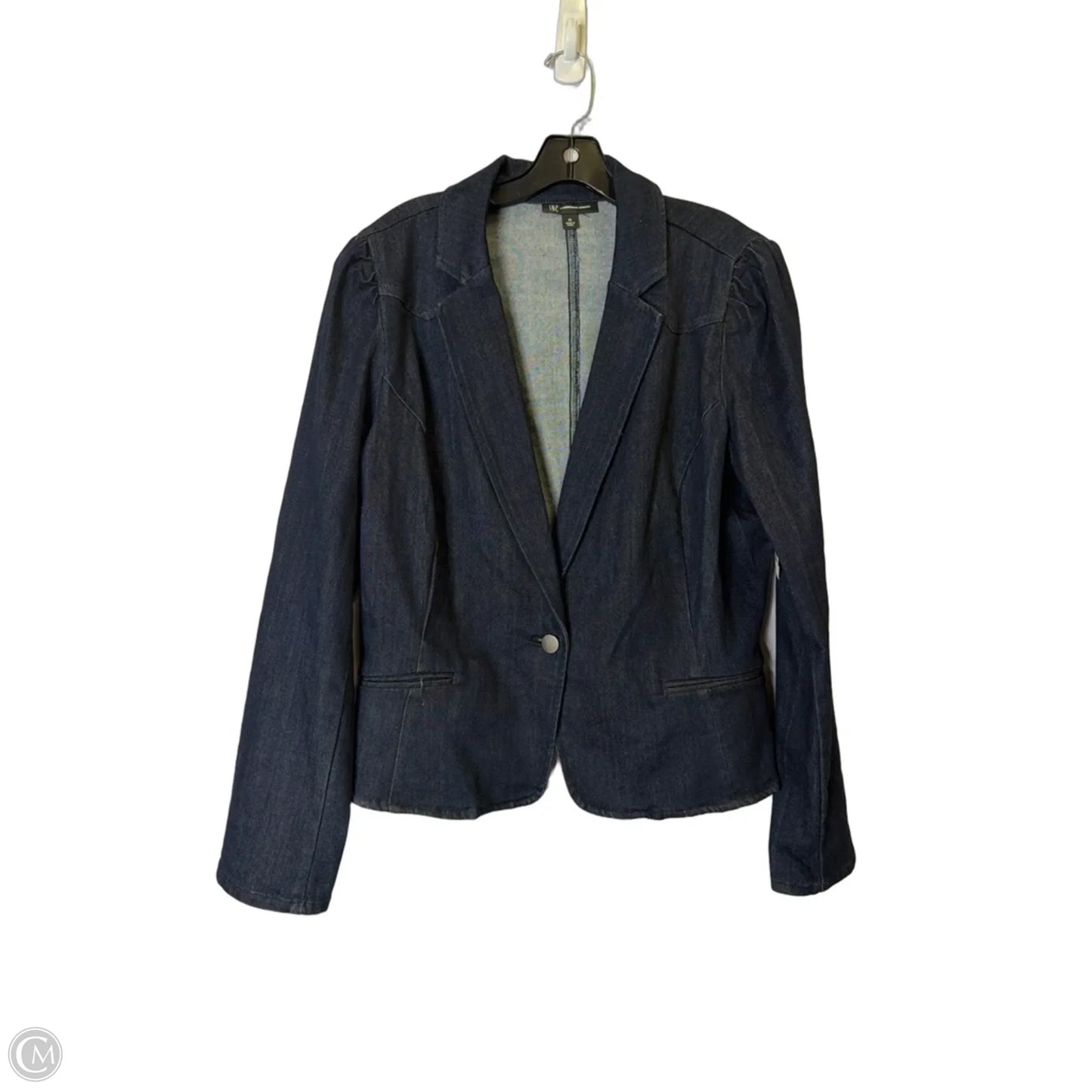 Blazer By Inc In Blue Denim, Size: Xl