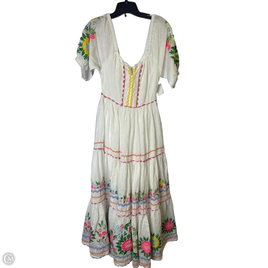 Dress Casual Maxi By Roller Rabbit In White, Size: Xs