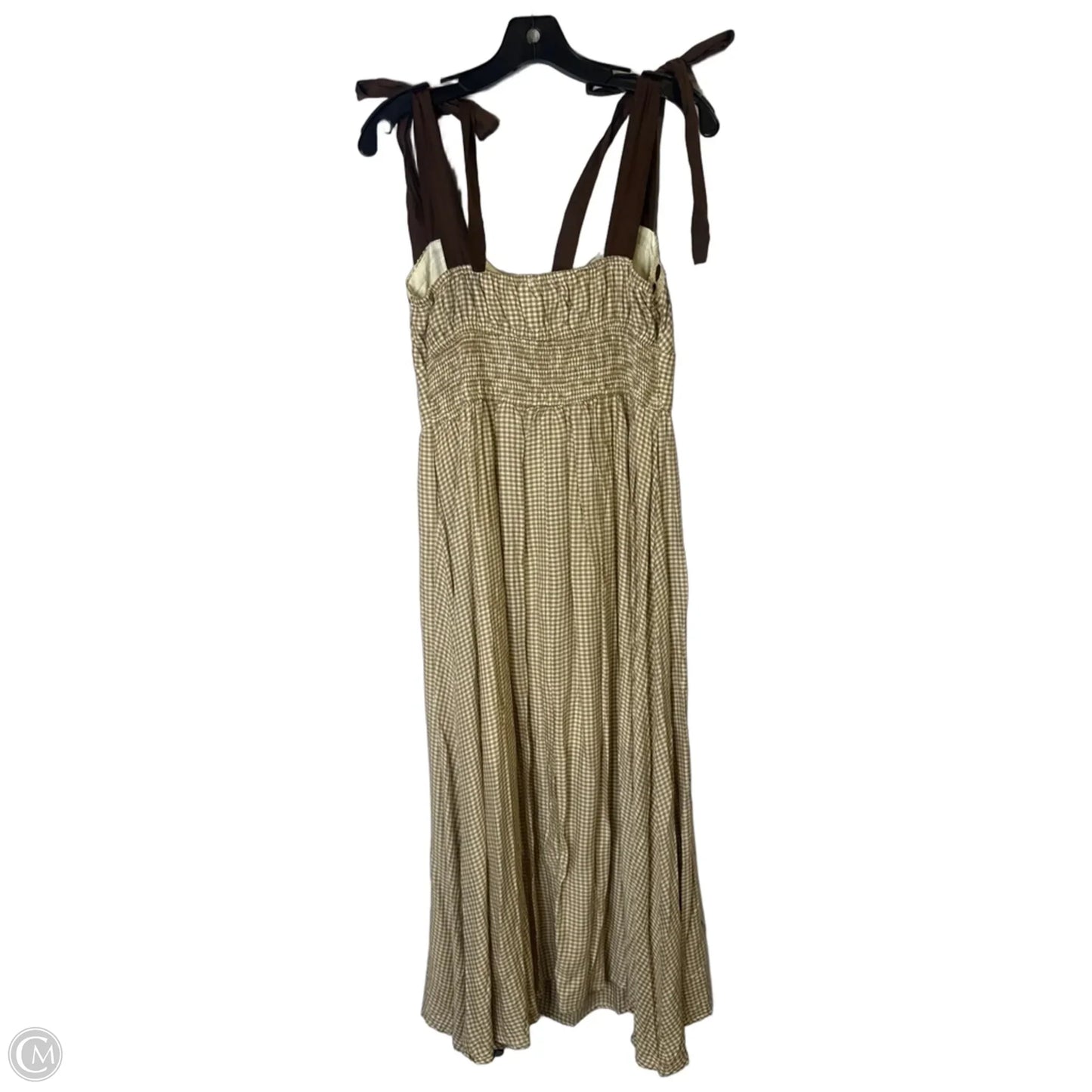 Dress Casual Midi By Blu Pepper In Brown, Size: L