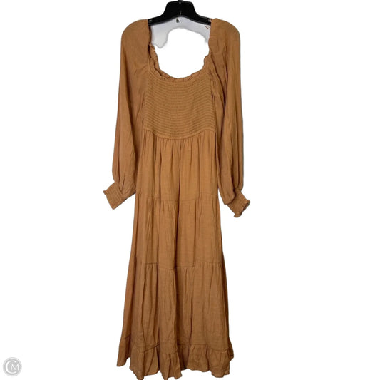 Dress Casual Maxi By By The River In Orange, Size: L