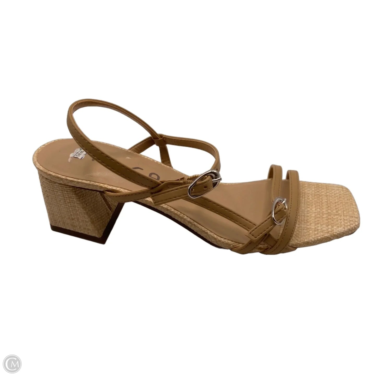 Shoes Heels Block By Unisa In Tan, Size: 8