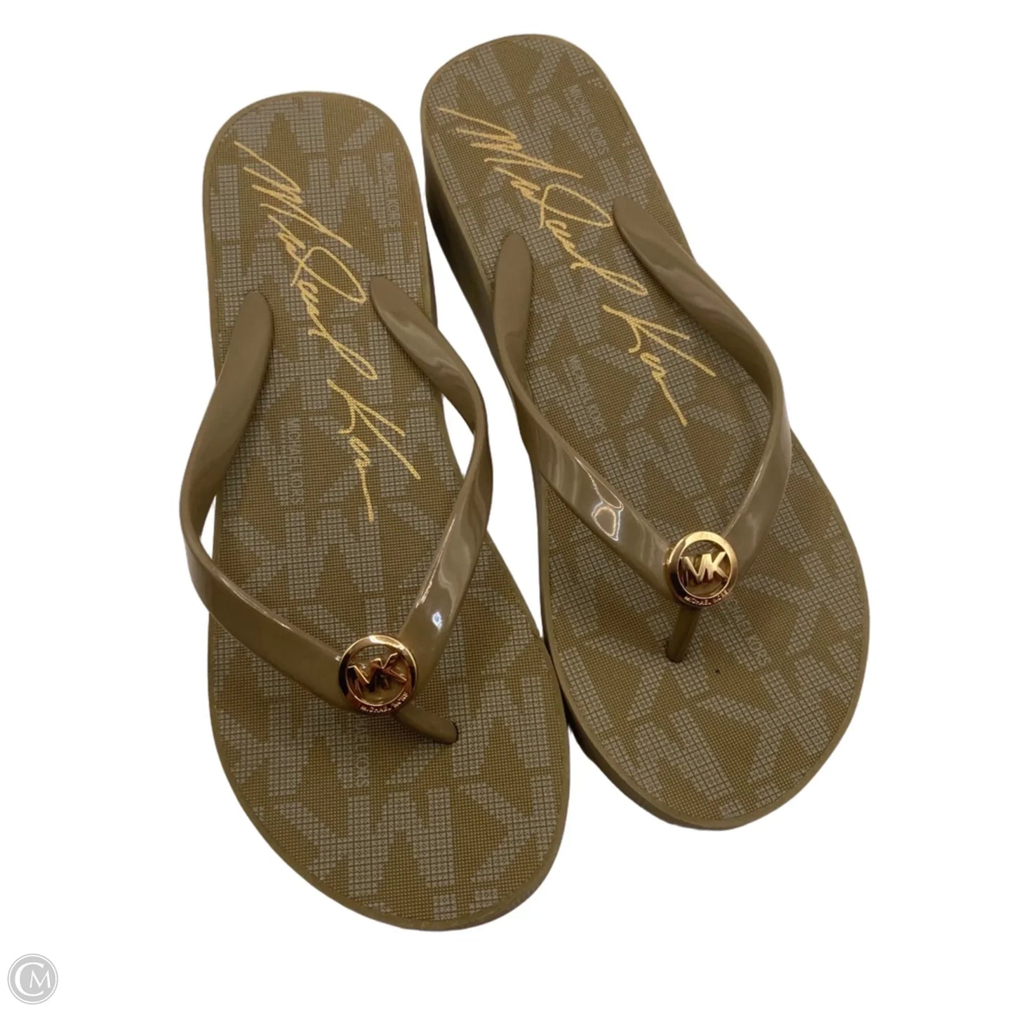 Sandals Designer By Michael By Michael Kors In Taupe, Size: 8