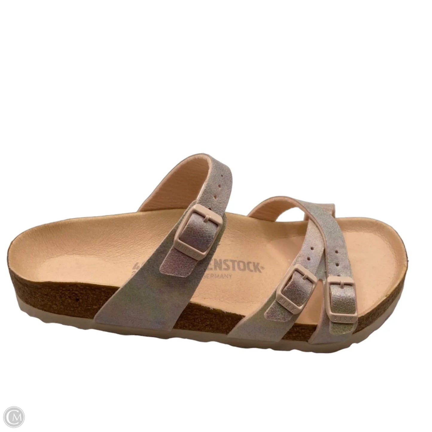 Sandals Flats By Birkenstock In Pink, Size: 9