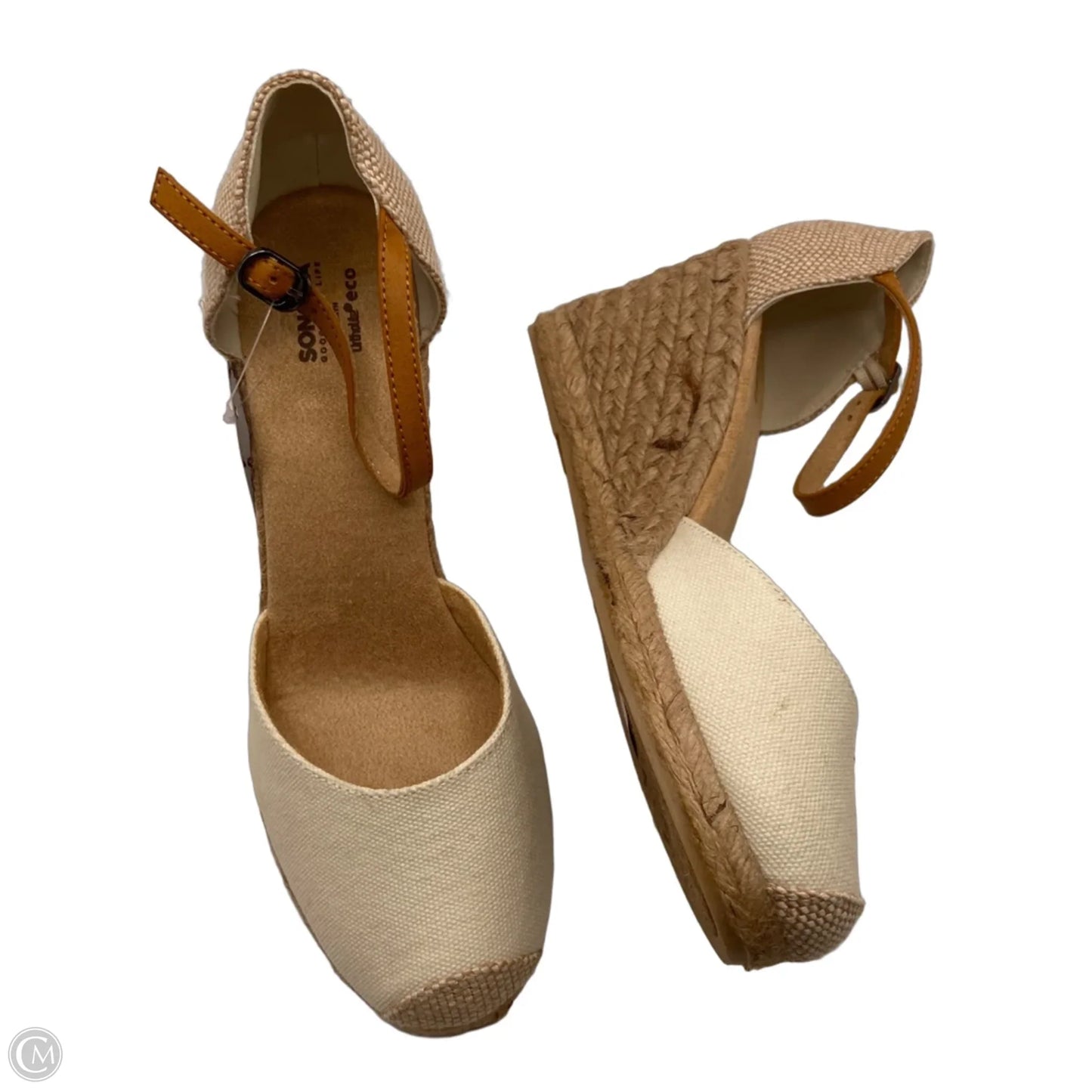 Shoes Heels Wedge By Sonoma In Cream, Size: 9