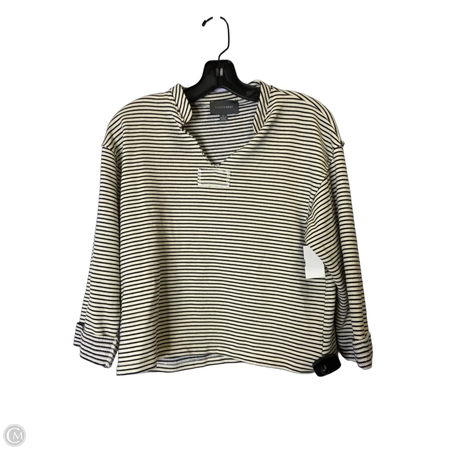 Sweatshirt Collar By Clothes Mentor In Cream, Size: S