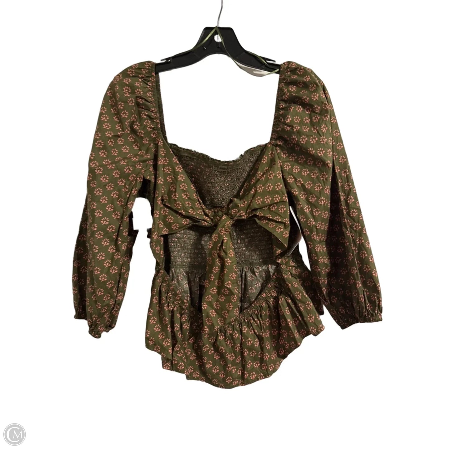 Top Long Sleeve By Clothes Mentor In Green, Size: M