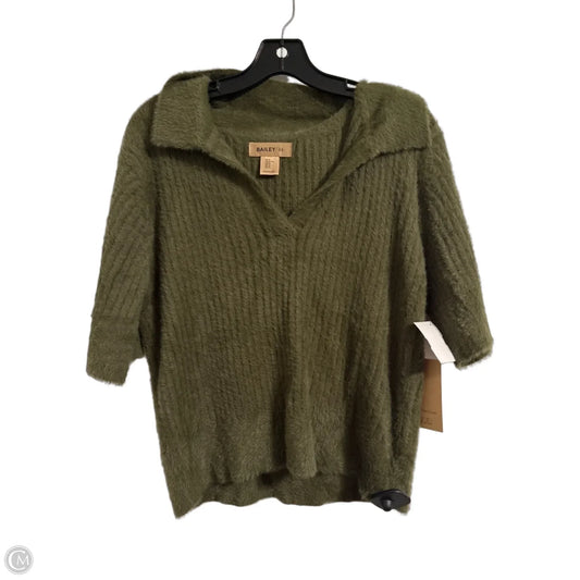 Sweater Short Sleeve By Bailey 44 In Green, Size: Xl