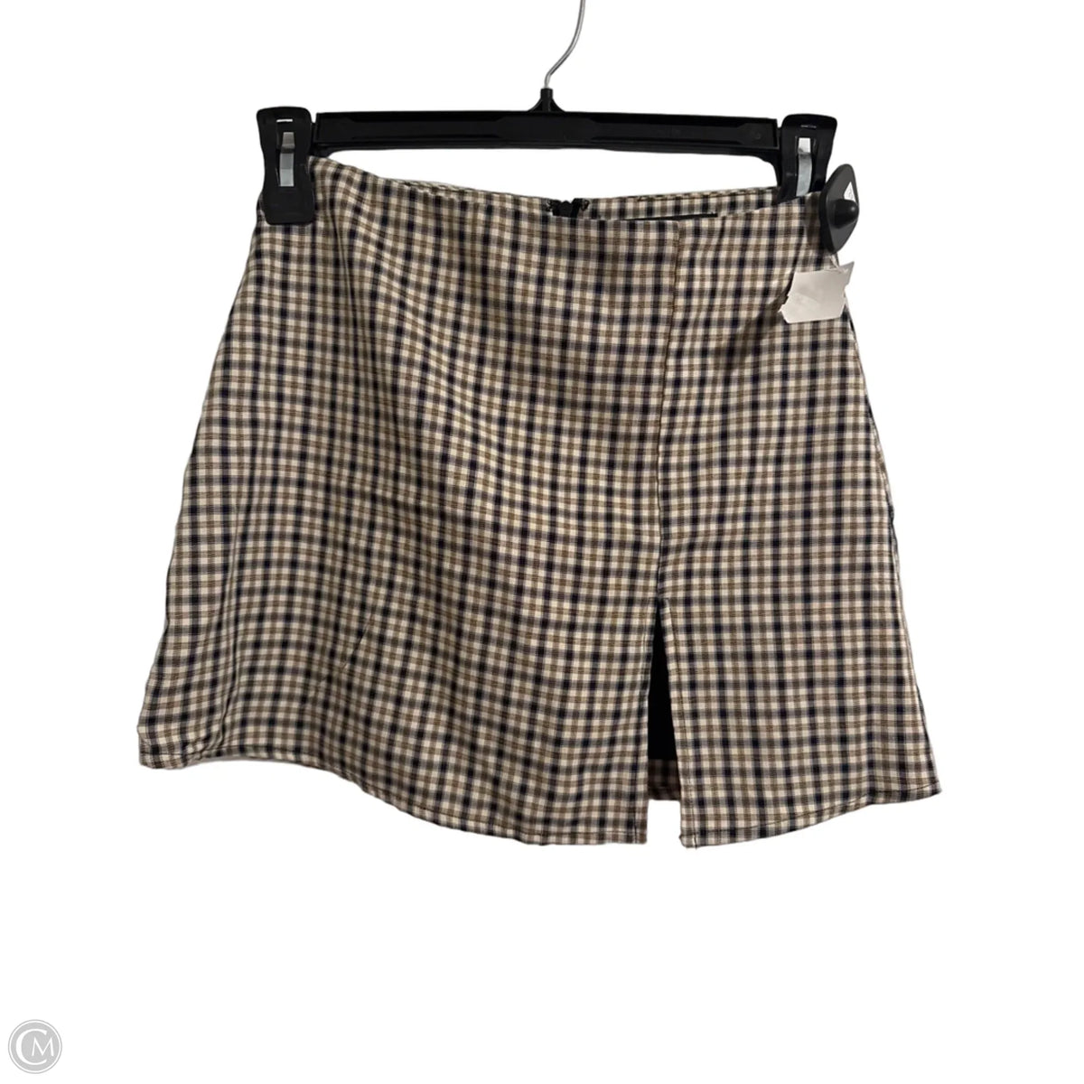 Skirt Mini & Short By Hyfve In Plaid Pattern, Size: M