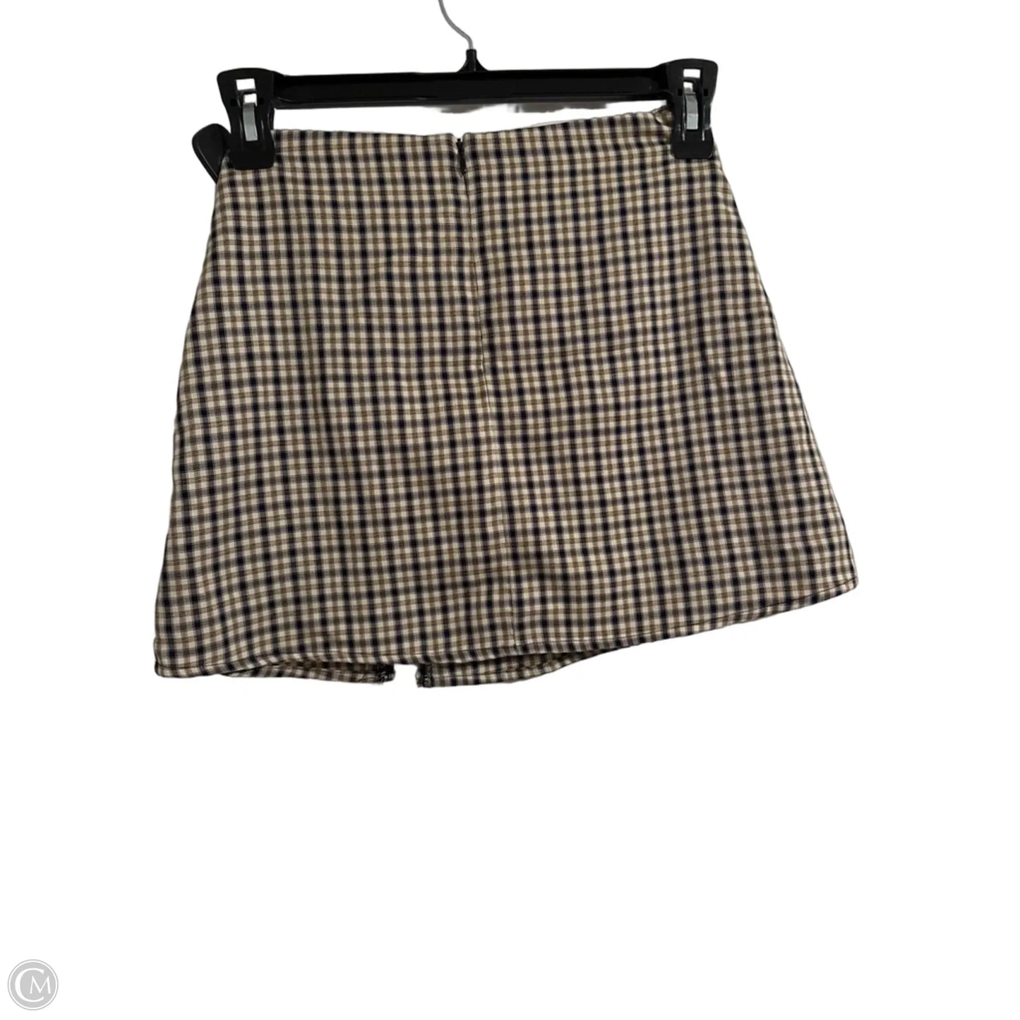 Skirt Mini & Short By Hyfve In Plaid Pattern, Size: M