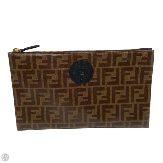 Clutch Luxury Designer By Fendi, Size: Large
