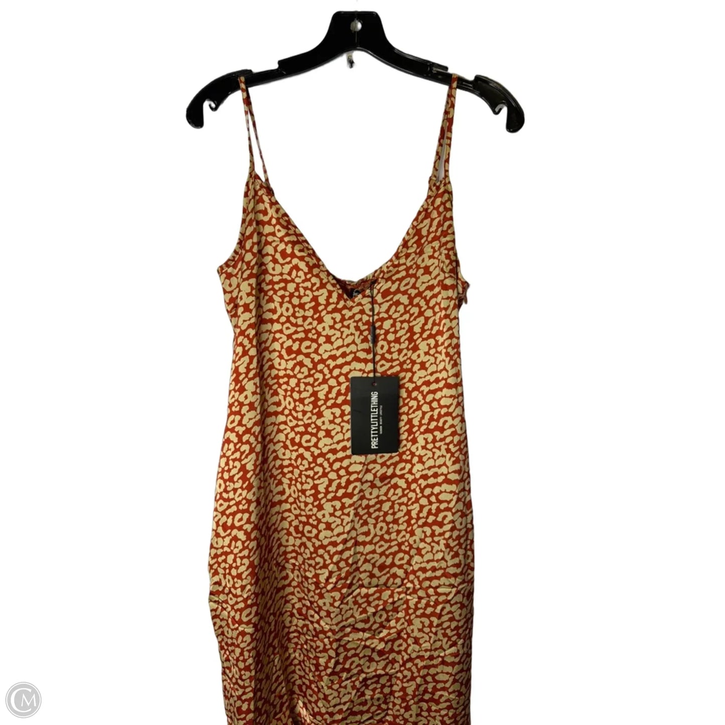 Dress Party Midi By Pretty Little Thing In Orange, Size: 12