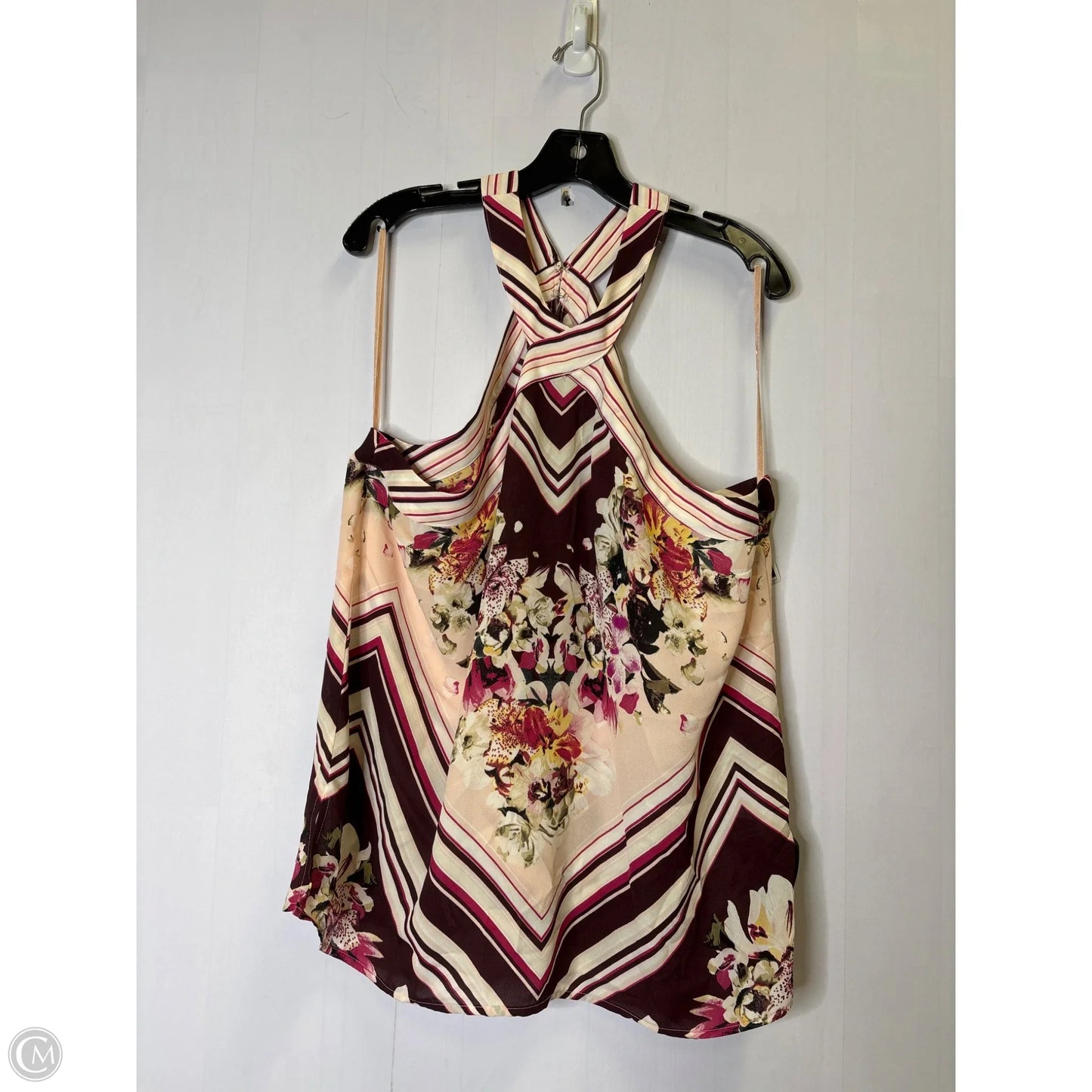 Blouse Sleeveless By New York And Co In Pink, Size: Xl