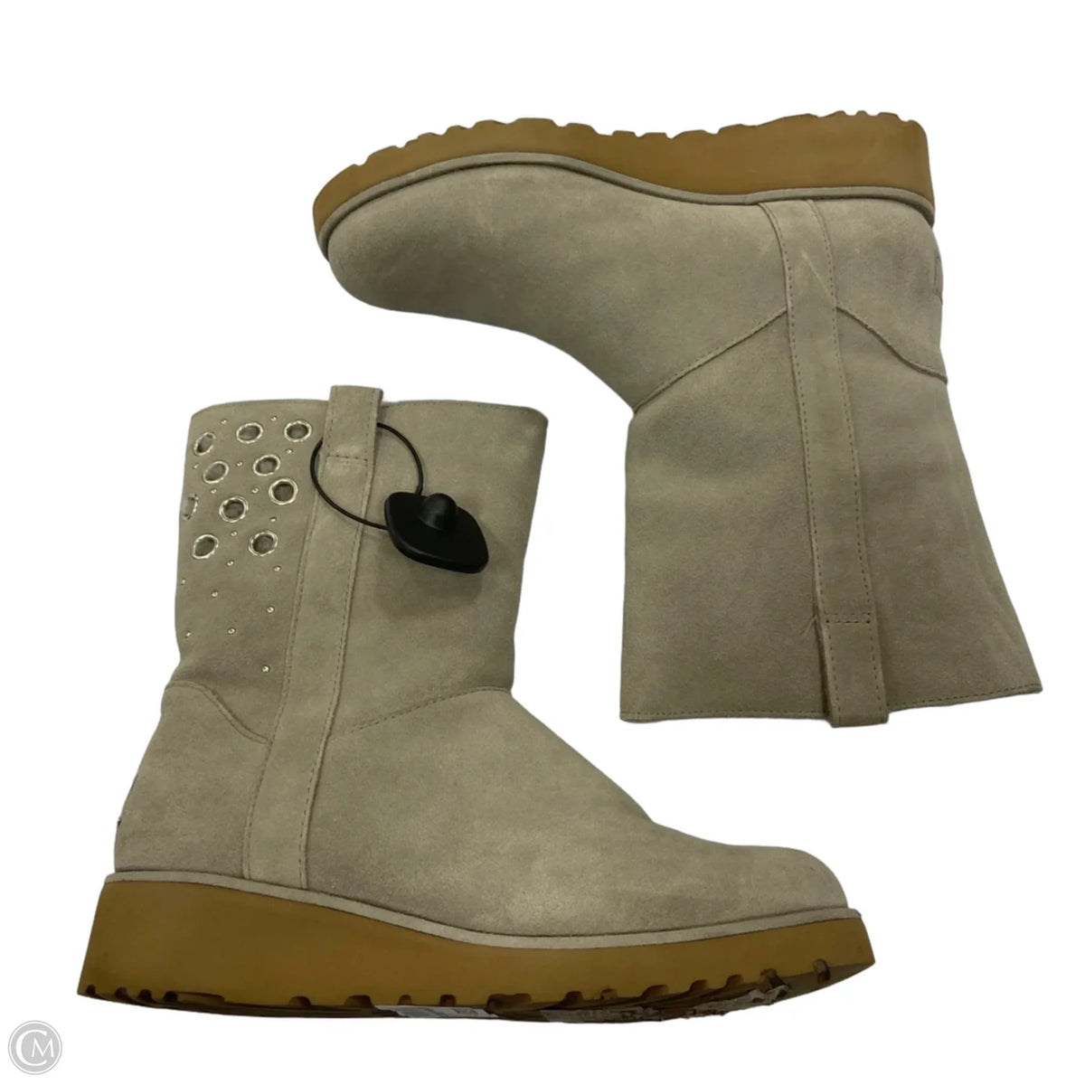Boots Designer By Ugg In Grey, Size: 8.5