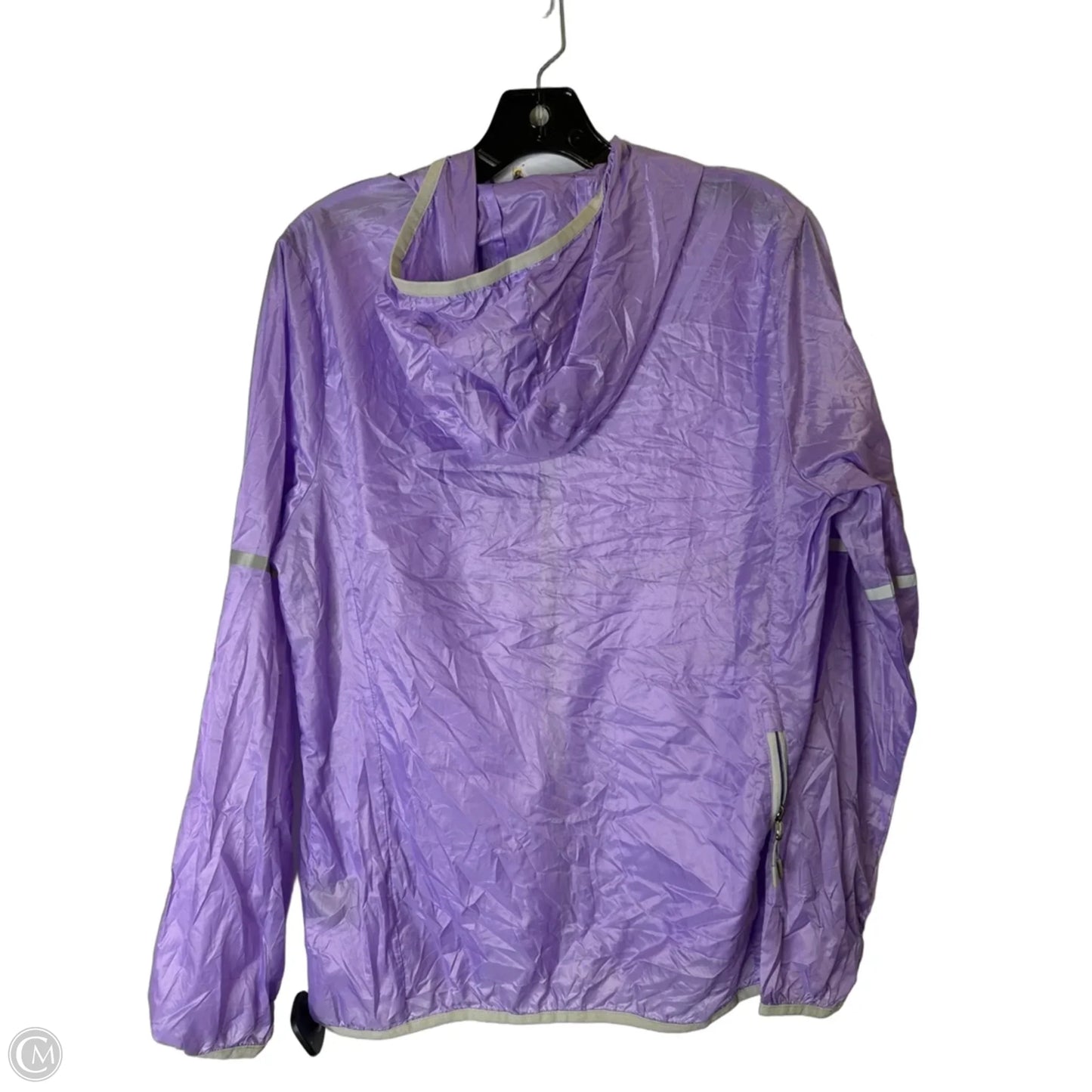 Jacket Windbreaker By New Balance In Purple, Size: L