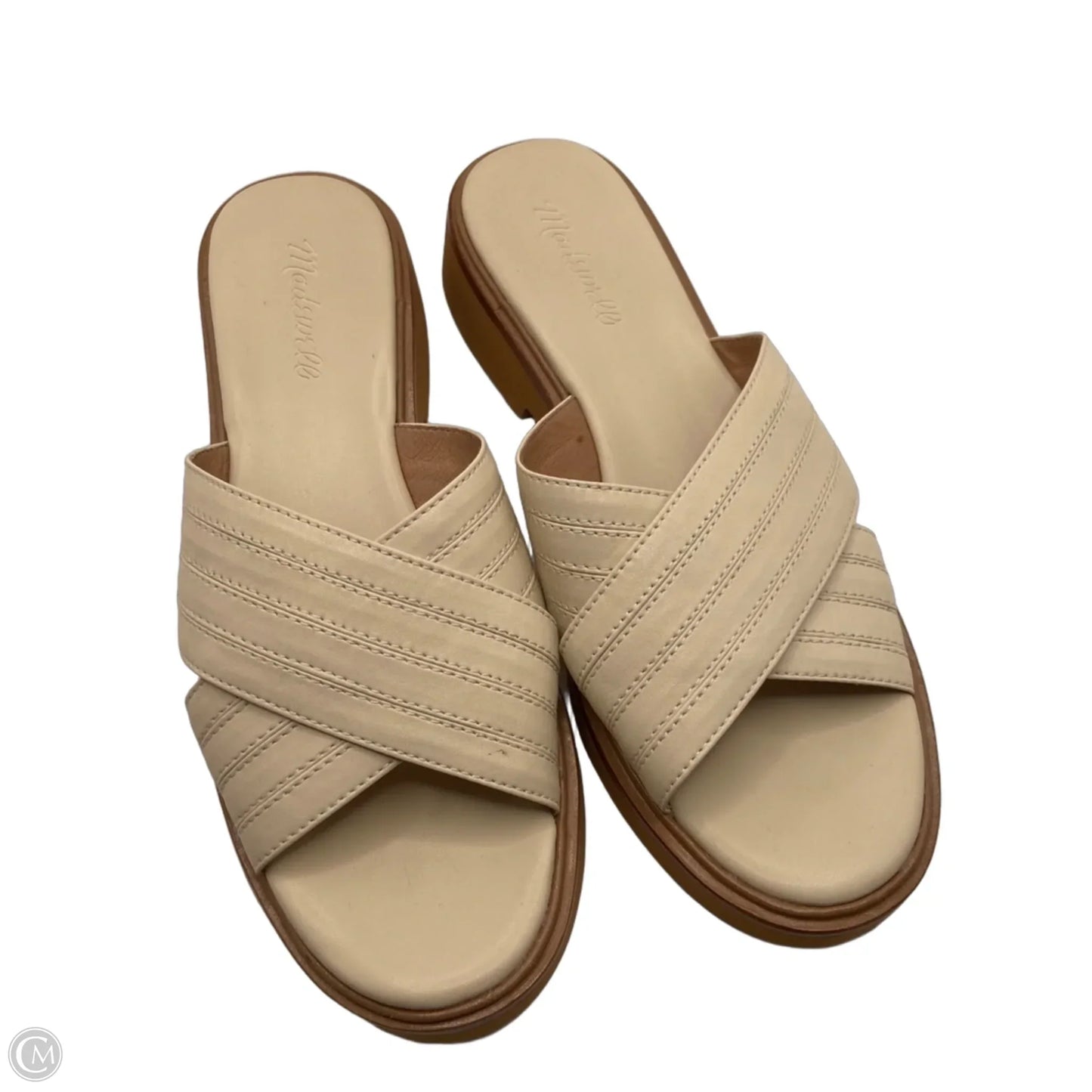 Sandals Flats By Madewell In Cream, Size: 10