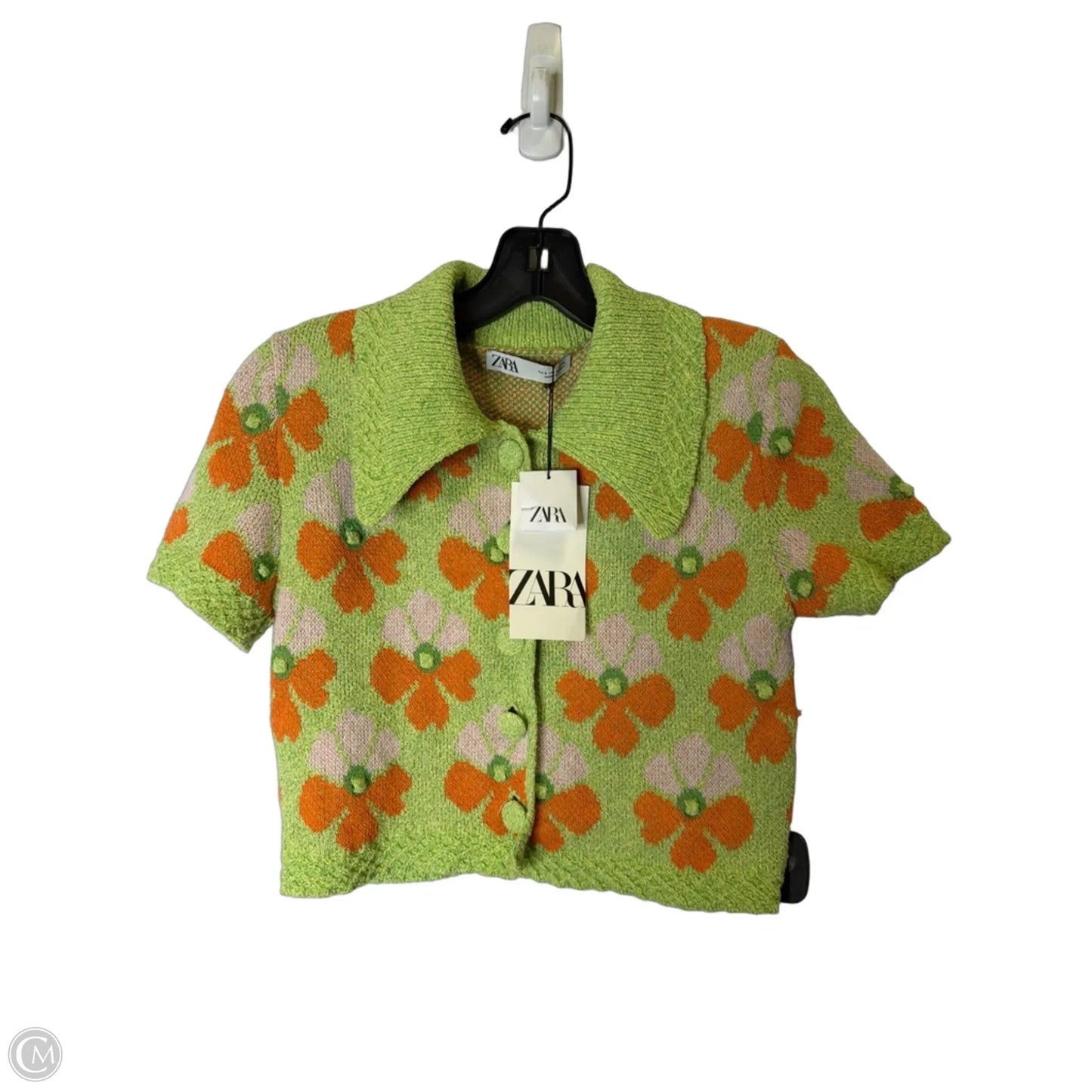 Cardigan By Zara In Green, Size: S