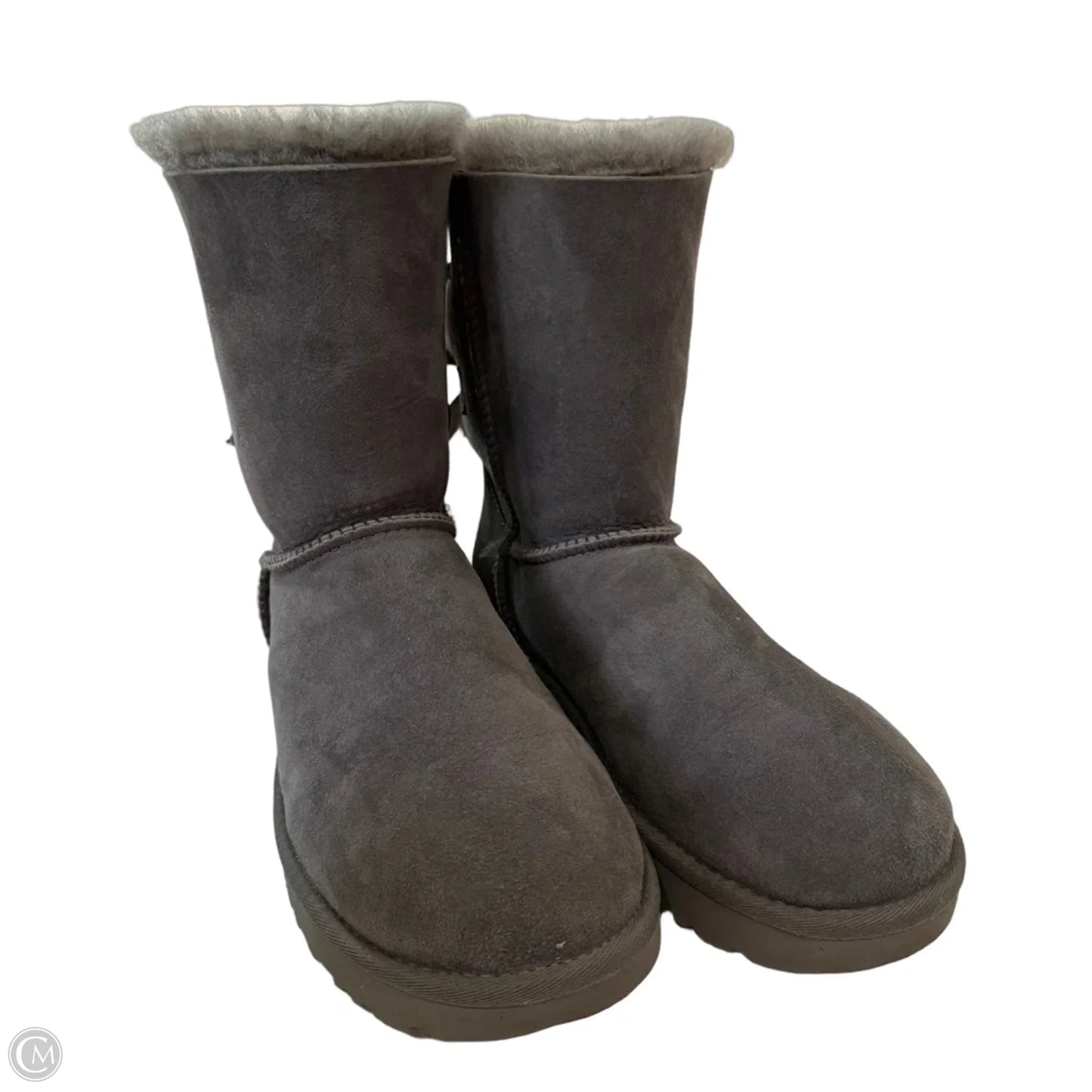 Boots Designer By Ugg In Grey, Size: 9