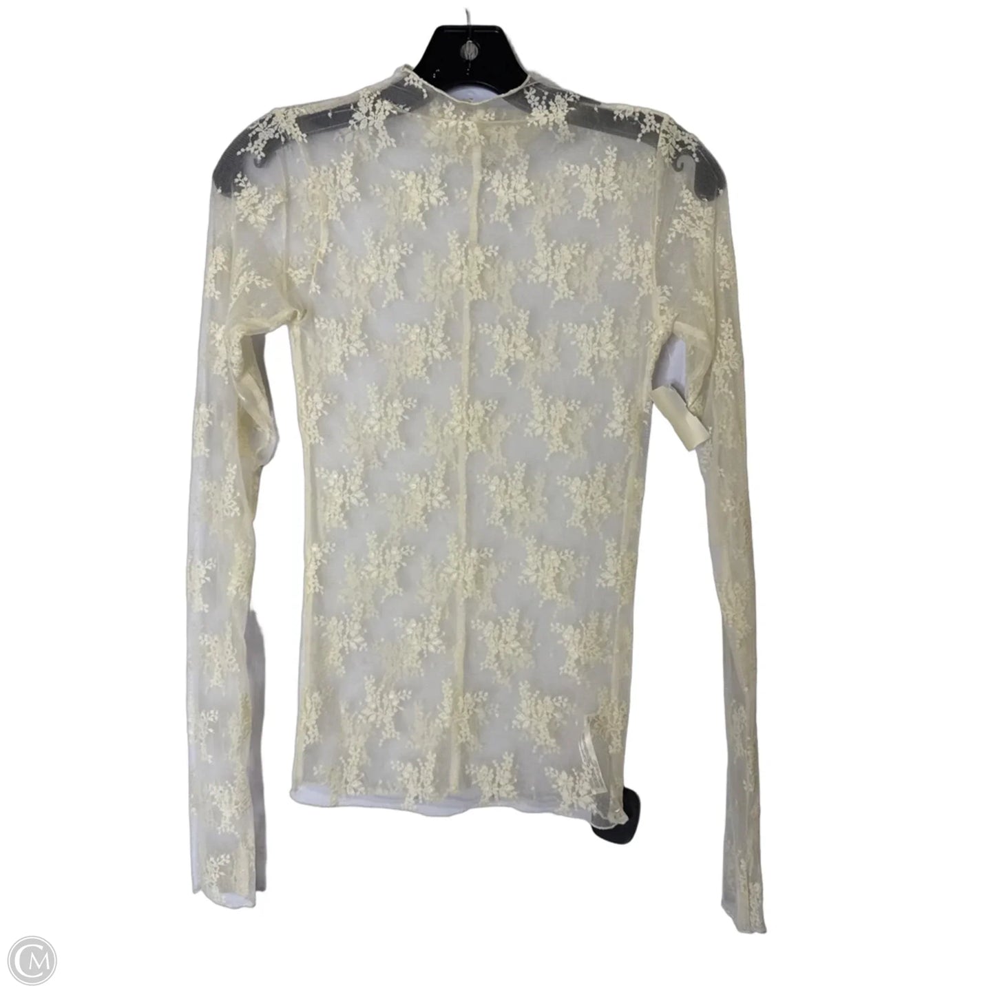 Top Long Sleeve By Free People In Cream, Size: S