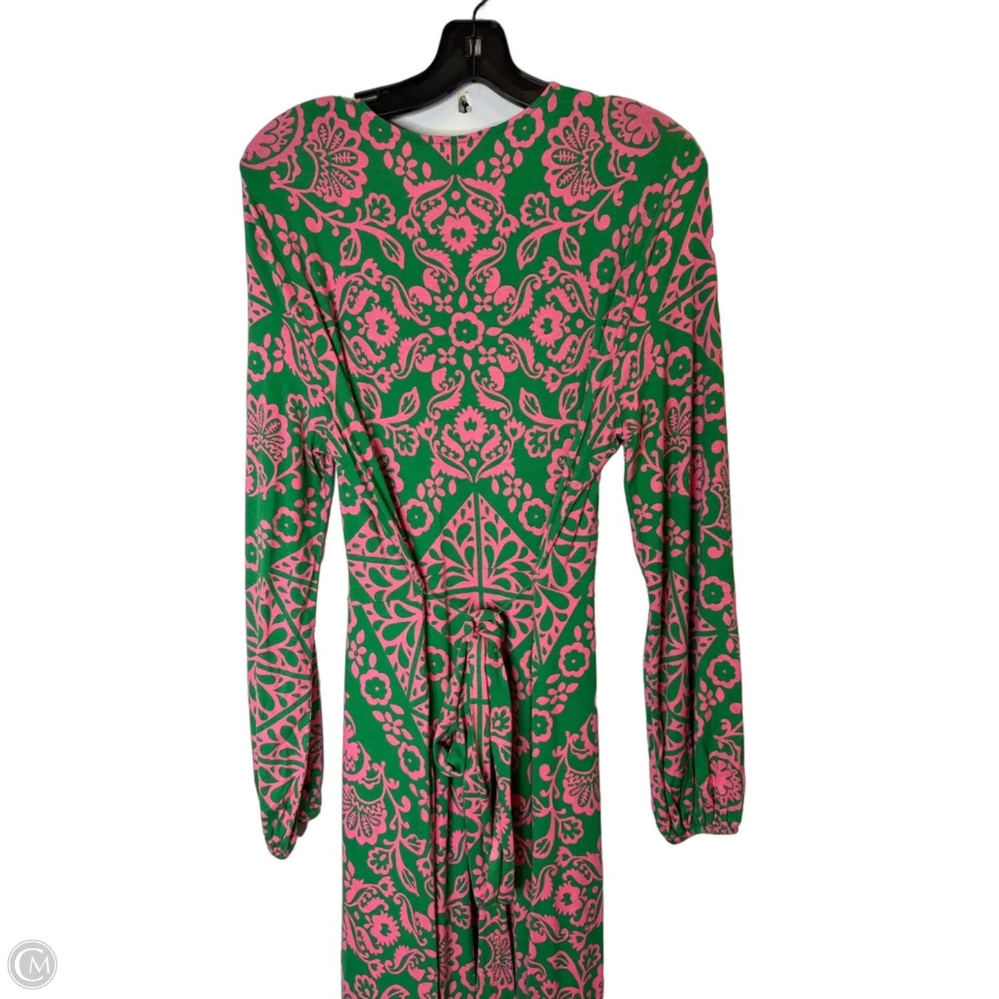 Dress Casual Maxi By Boden In Green & Pink, Size: 12