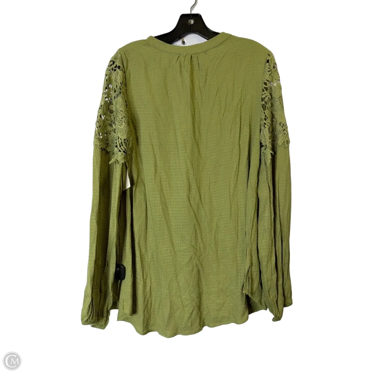 Top Long Sleeve By Hudson In Green, Size: M