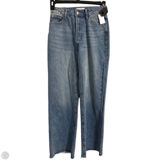 Jeans Straight By Princess Polly In Blue Denim, Size: 4