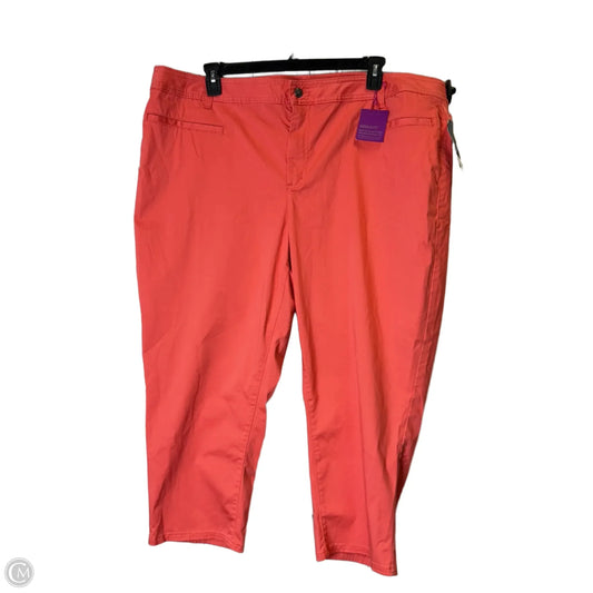 Pants Cropped By Lane Bryant In Orange, Size: 26