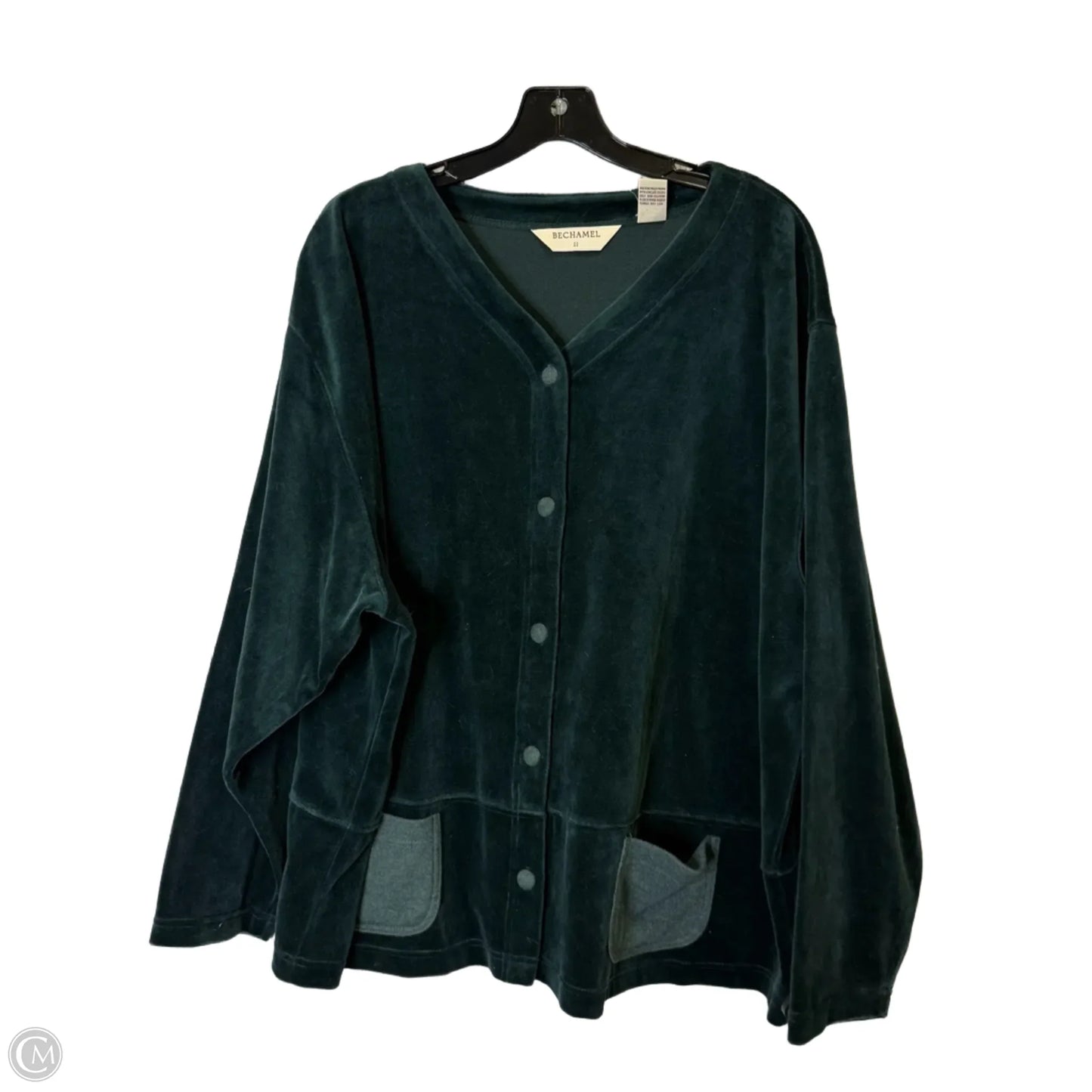 Jacket Shirt By Bechamel In Green, Size: 3x