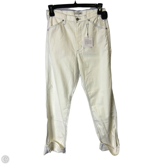 Jeans Straight By Clothes Mentor In White Denim, Size: 8