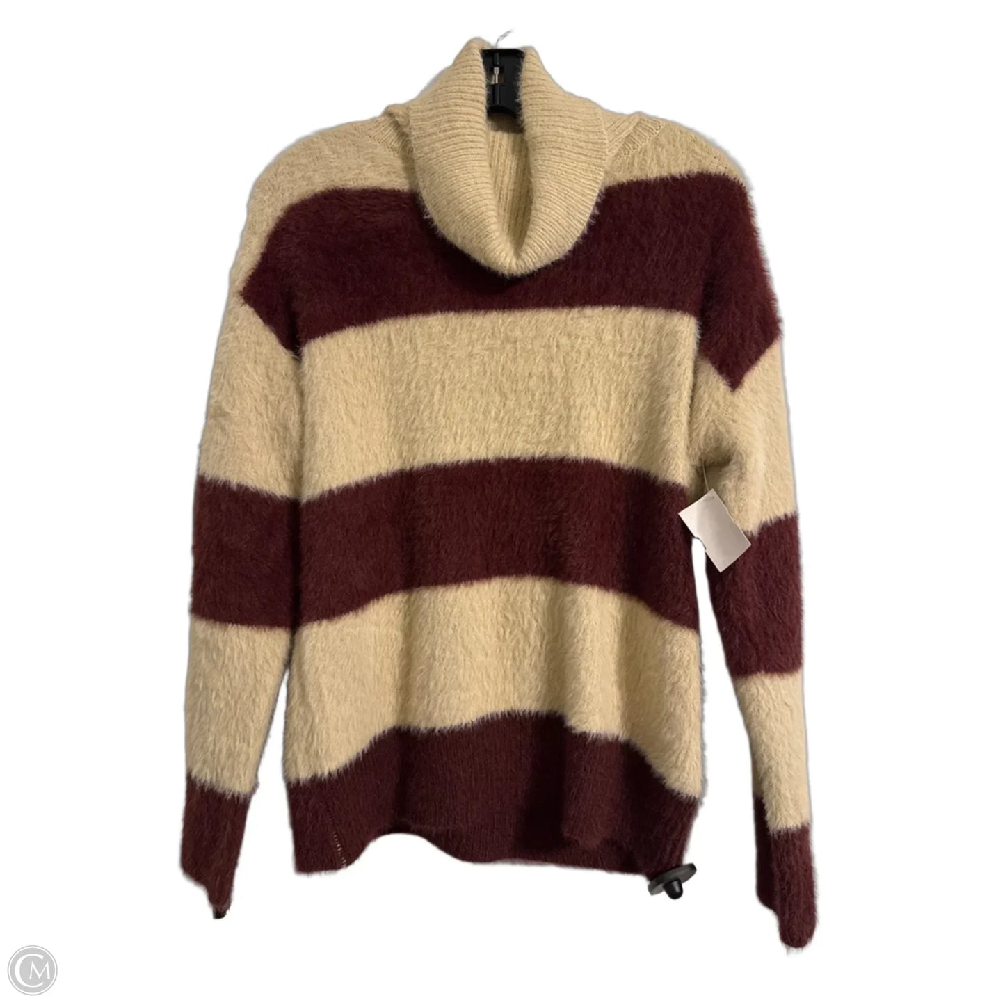 Sweater By Hem & Thread In Cream & Red, Size: S