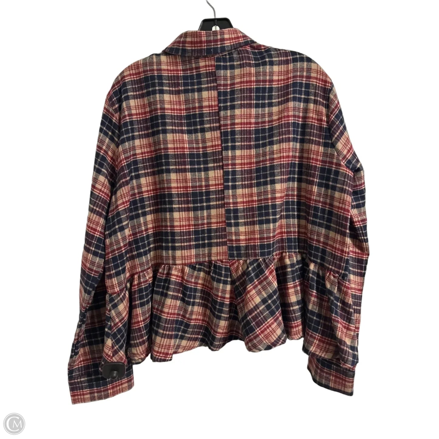 Top Long Sleeve By Hyfve In Blue & Red, Size: L