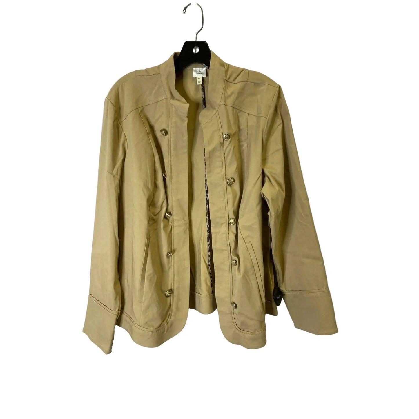 Jacket Other By Dressbarn In Tan, Size: 2x
