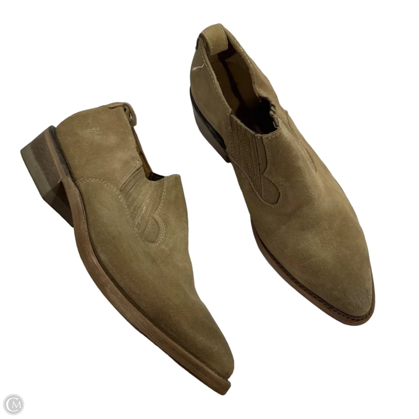 Boots Designer By Frye In Tan, Size: 7.5