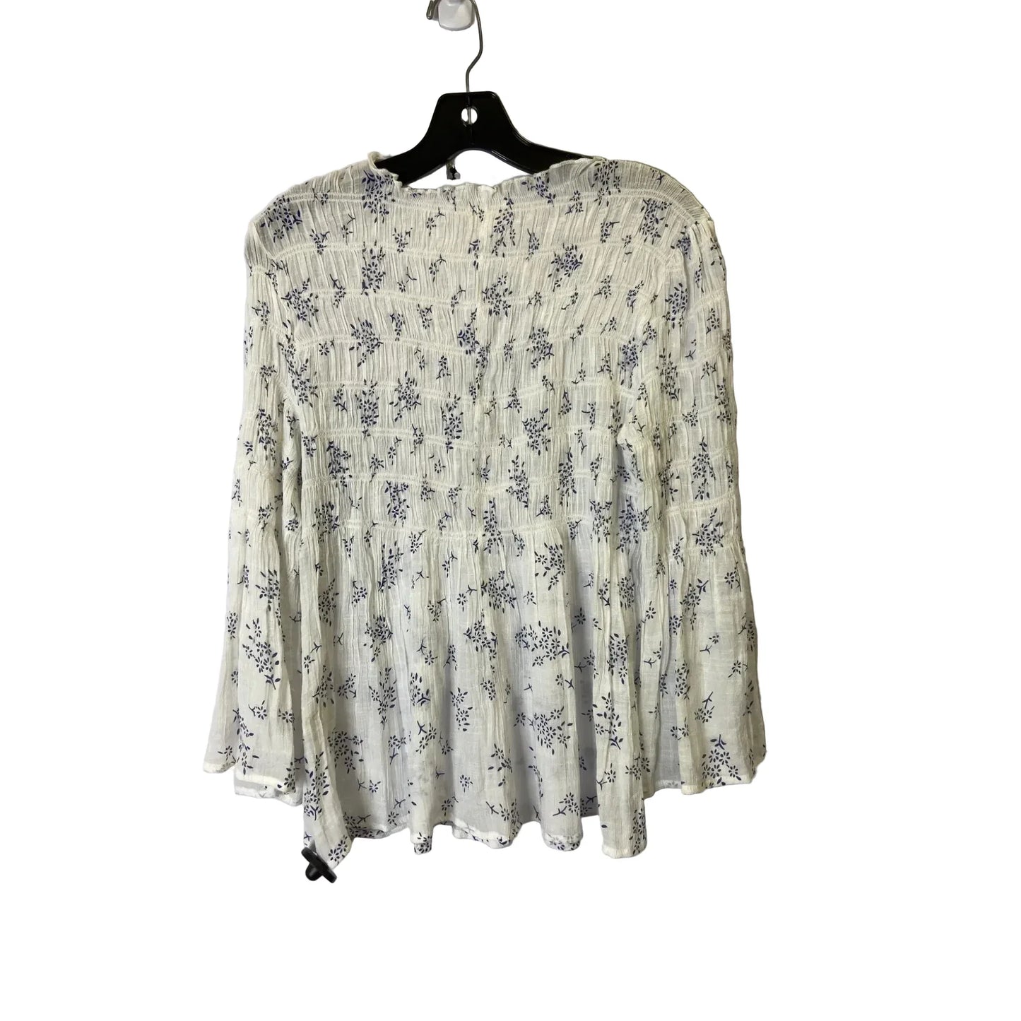 Top Long Sleeve By Adiva In White, Size: M