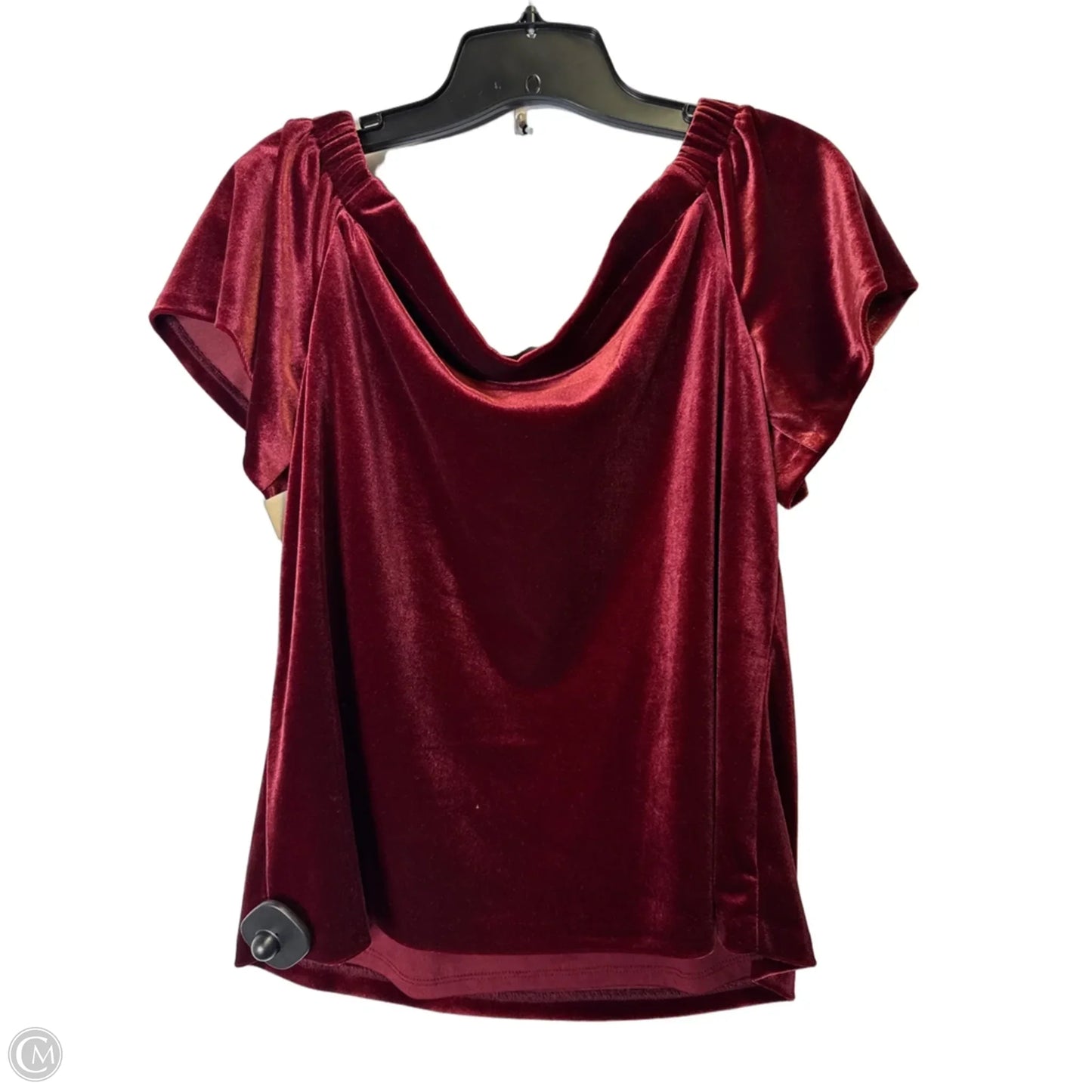 Top Short Sleeve By White House Black Market In Red, Size: M