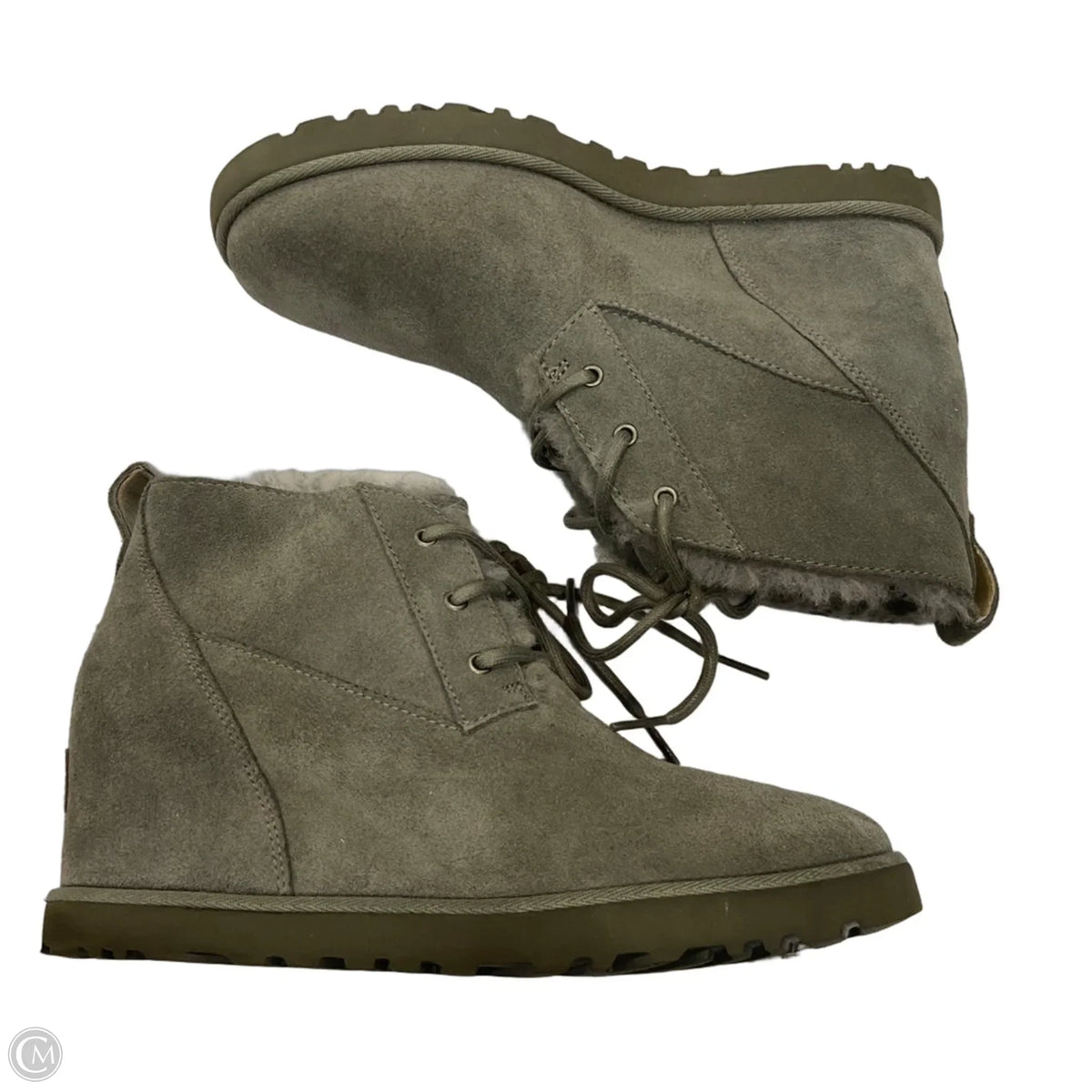 Boots Designer By Ugg In Grey, Size: 8.5