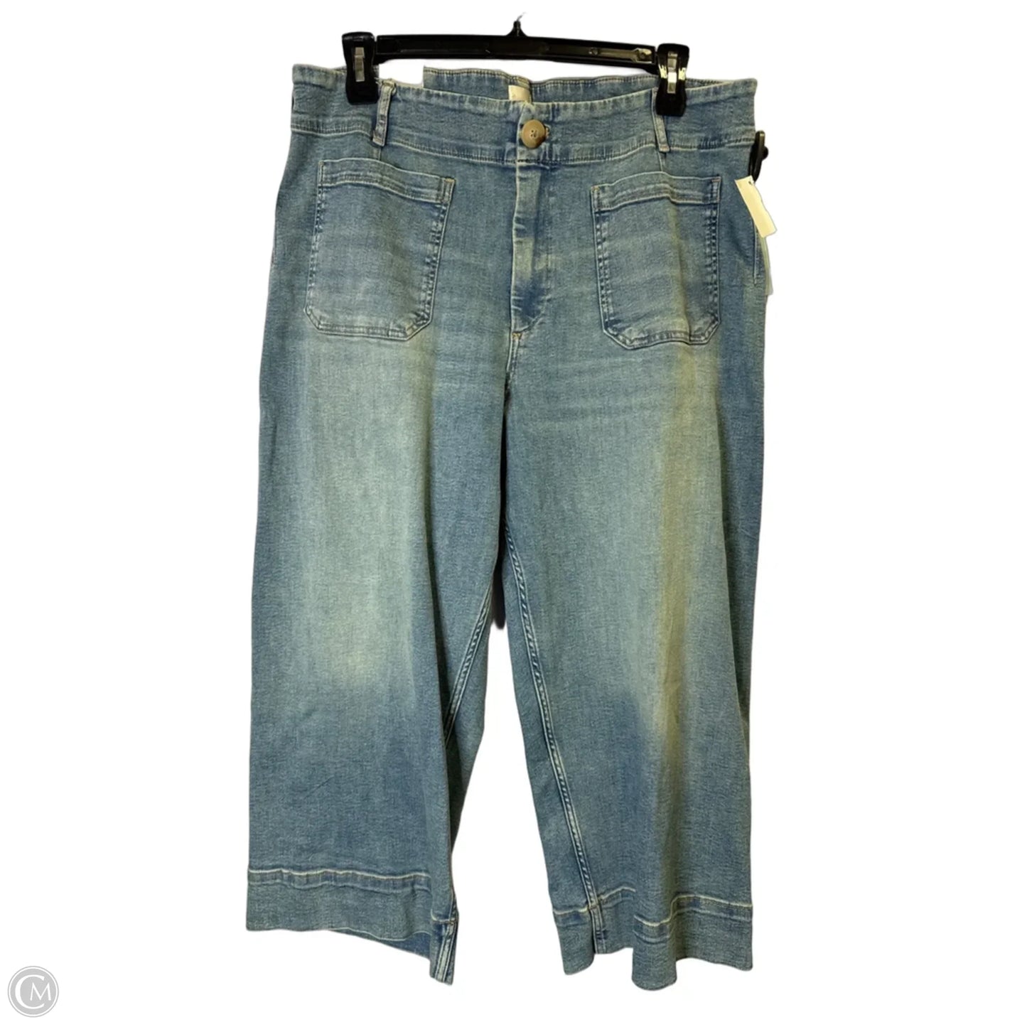 Jeans Cropped By Maeve In Blue Denim, Size: 20