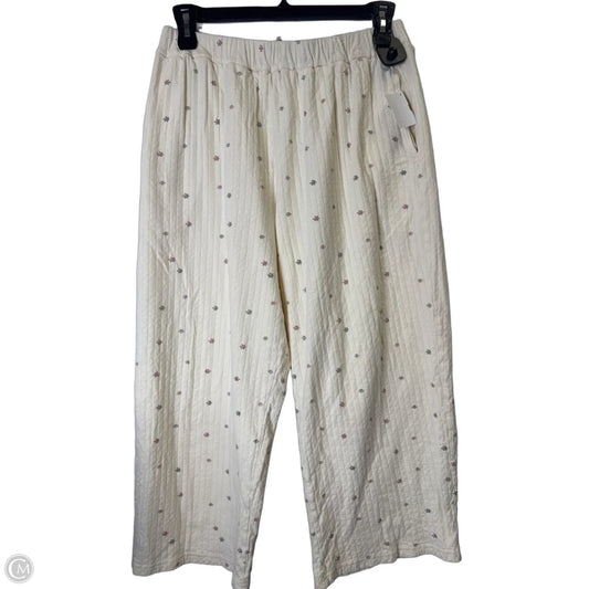 Pants Lounge By Clothes Mentor In Cream, Size: Xl