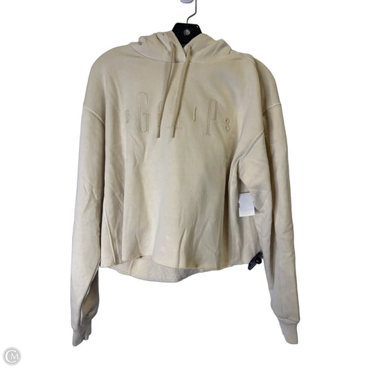 Sweatshirt Hoodie By Gap In Cream, Size: S