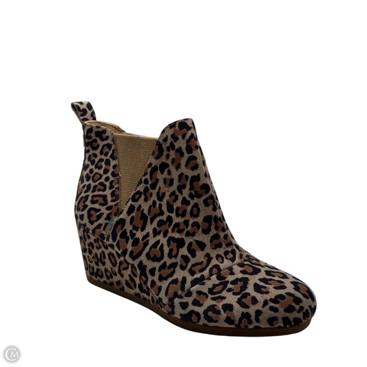 Shoes Heels Wedge By Toms In Animal Print, Size: 9