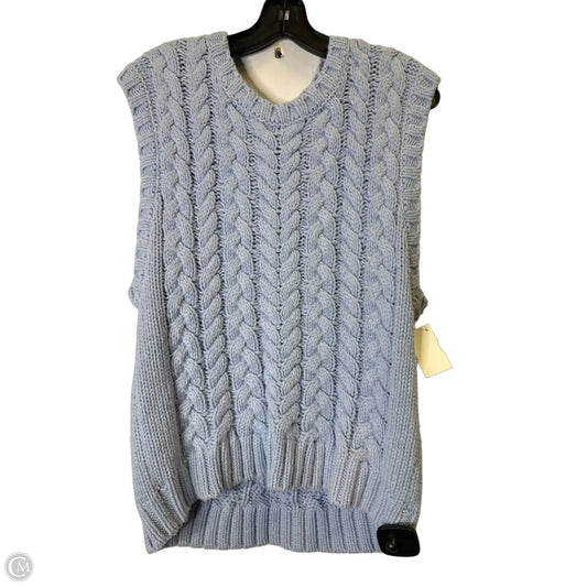 Vest Sweater By Talbots In Blue, Size: M