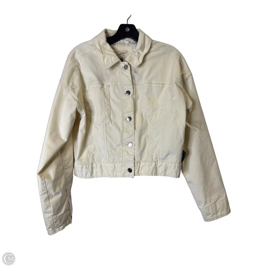 Jacket Denim By Universal Thread In Cream, Size: S