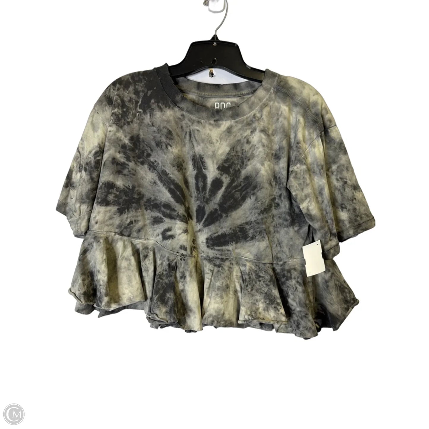 Top Short Sleeve By Bdg In Grey, Size: M